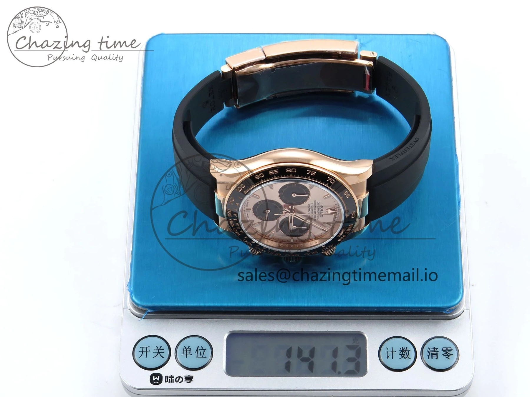 1:1 V6（Gain Dial SH4131 on Oysterflex Daytona RG 126515 Best Strap Weight） Black QF Edition 0524